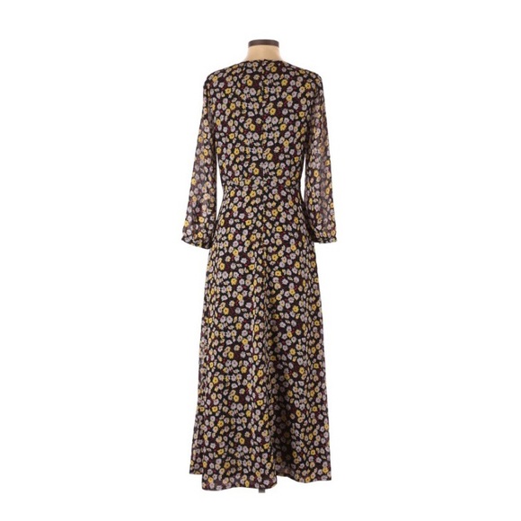 Madewell Wrap Front Maxi Dress French Floral - Picture 5 of 9